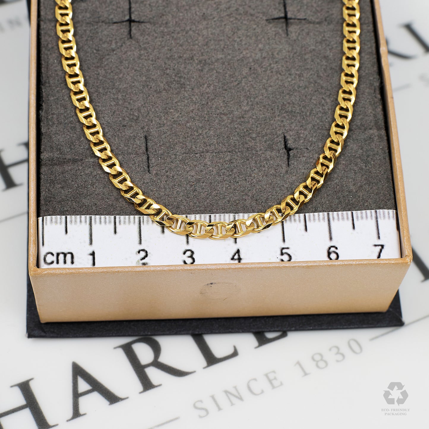 Pre-Owned 18ct Gold Anchor Chain Necklace 24 Inch