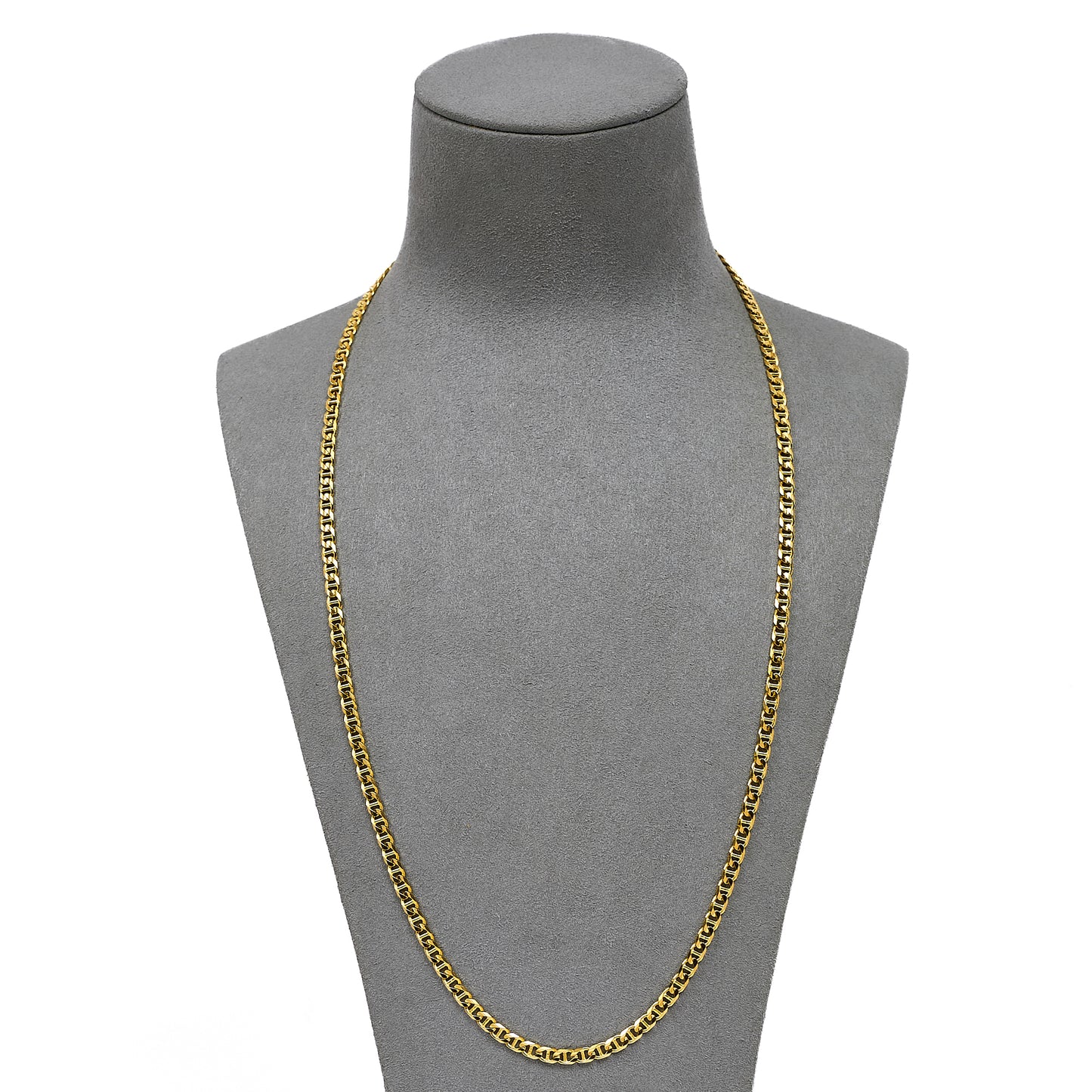 Pre-Owned 18ct Gold Anchor Chain Necklace 24 Inch
