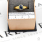 Pre-Owned 9ct Gold Oval Sapphire Dress Ring Size O