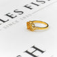 Pre-Owned 9ct Gold Heart Shape Fire Opal Ring Size N