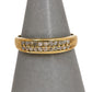 Pre-Owned 9ct Gold 2 Row Diamond Ring Size P