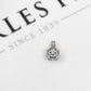 Pre-Owned 9ct White Gold Square Diamond Cluster Pendant