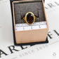 Pre-Owned 9ct Gold Oval Garnet Ring Size L