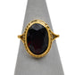Pre-Owned 9ct Gold Oval Garnet Ring Size L