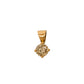 Pre-Owned 18ct Gold Brown Diamond Pendant Petite