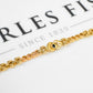 Pre-Owned 14ct Gold Cabochon Sapphire & CZ Bracelet