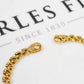 Pre-Owned 14ct Gold Cabochon Sapphire & CZ Bracelet