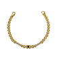 Pre-Owned 14ct Gold Cabochon Sapphire & CZ Bracelet