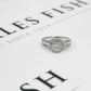 Pre-Owned 14ct White Gold Mixed Diamonds Cluster Ring Size J