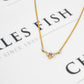 Pre-Owned 14ct Gold 10 Diamond Centre Dress Necklace 18 Inch