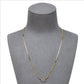 Pre-Owned 14ct Gold 10 Diamond Centre Dress Necklace 18 Inch