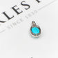 Pre-Owned 14ct Reconstituted Turquoise & Diamond SET