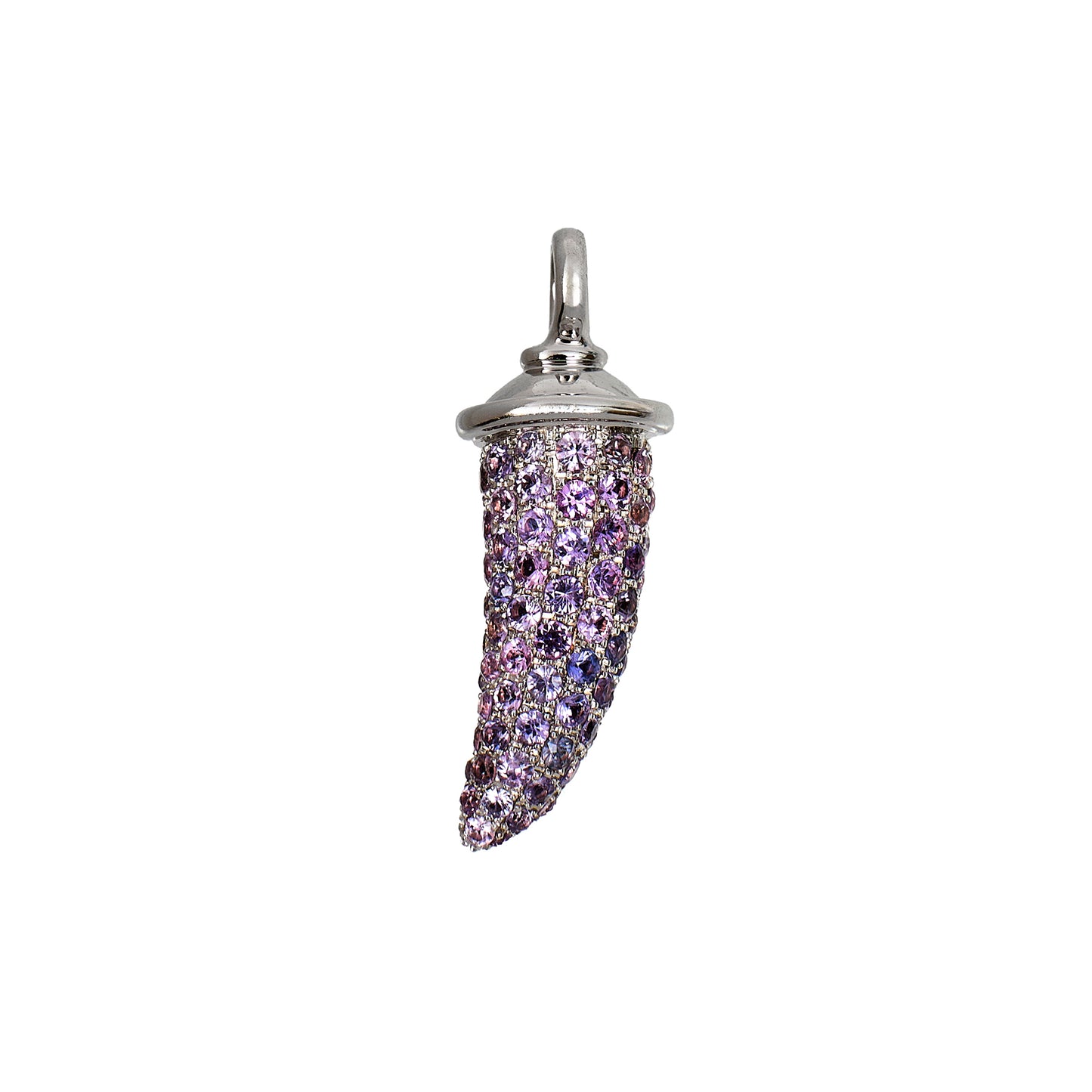 Pre-Owned 18ct White Gold Pink Sapphire THEO FENNELL Pendant
