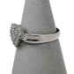 Pre-Owned 18ct White Gold Diamond Heart Ring Size N