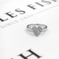 Pre-Owned 18ct White Gold Diamond Heart Ring Size N