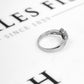 Pre-Owned 18ct White Gold Diamond Heart Ring Size N