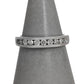 Pre-Owned 18ct White Gold 10 Diamond Ring Size J.5