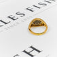Pre-Owned 18ct Gold Oval Multi Diamond Signet Ring Size N