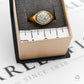 Pre-Owned 18ct Gold Oval Multi Diamond Signet Ring Size N
