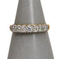 Pre-Owned 18ct Gold 7 Diamond Dress Ring Size N.5