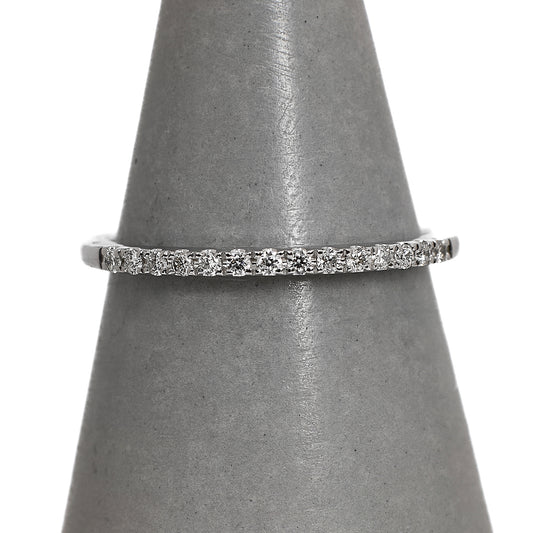 Pre-Owned 18ct White Gold 14 Diamond Ring Size N
