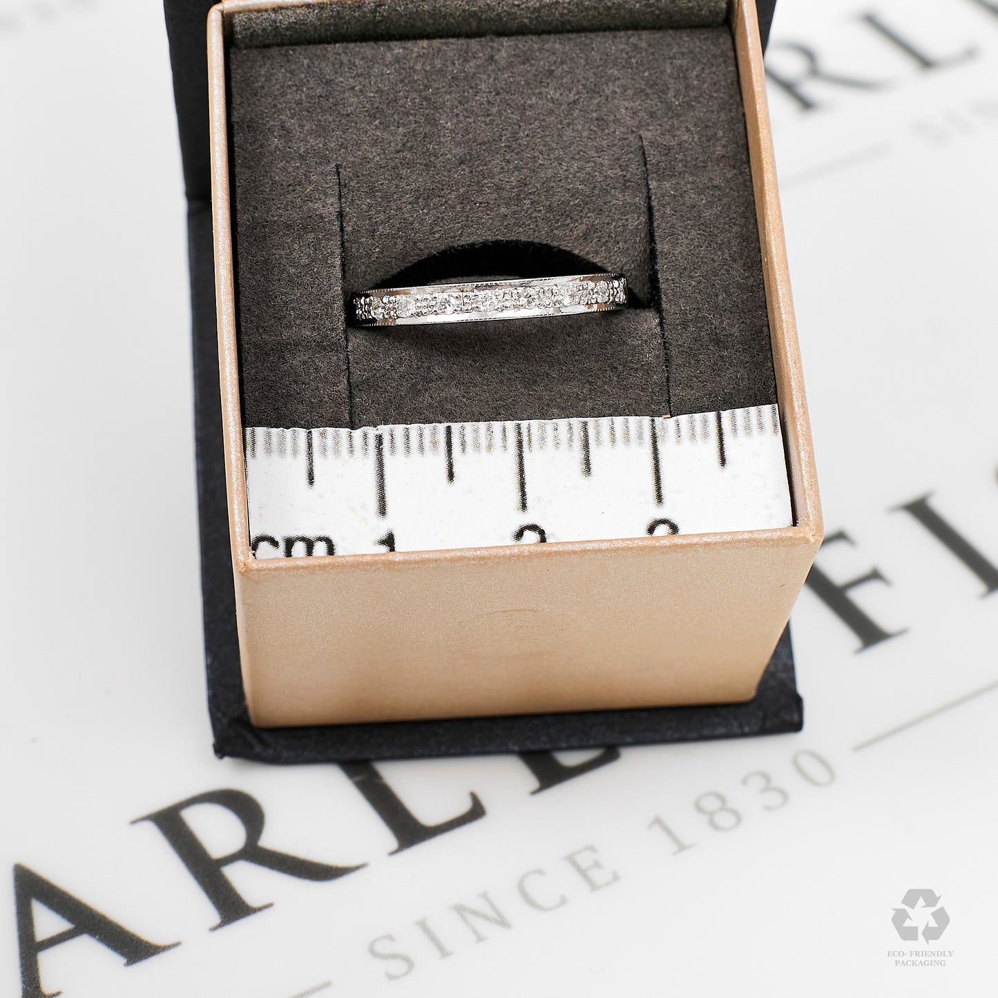 Pre-Owned 18ct White Gold Diamond Ring Size J.5