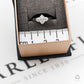 Pre-Owned 18ct White Gold 4 Diamond Ring Size H.5