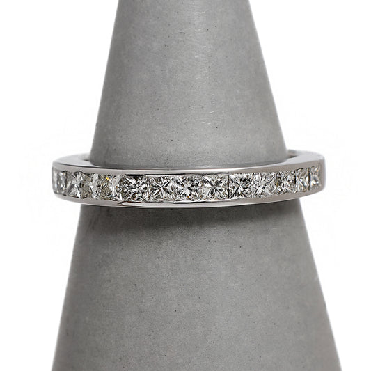 Pre-Owned 18ct White Gold 14 Princess Cut Diamond Ring