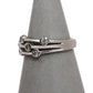 Pre-Owned 18ct White Gold 6 Rubover Diamond Ring Size L