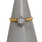 Pre-Owned 18ct Gold Illusion Set Diamond Ring Size K