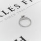 Pre-Owned 18ct White Gold Princess Cut Diamond Ring Size K.5