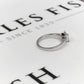 Pre-Owned 18ct White Gold Princess Cut Diamond Ring Size K.5