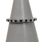 Pre-Owned 18ct White Gold Sapphire & Diamond Ring Size N
