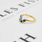 Pre-Owned 18ct Gold 3 Diamond & 4 Ruby Ring Size L.5
