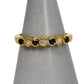 Pre-Owned 18ct Gold Diamond & Sapphire Dress Ring Size M