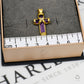 Pre-Owned 18ct Gold Diamond & Amethyst Cross Pendant