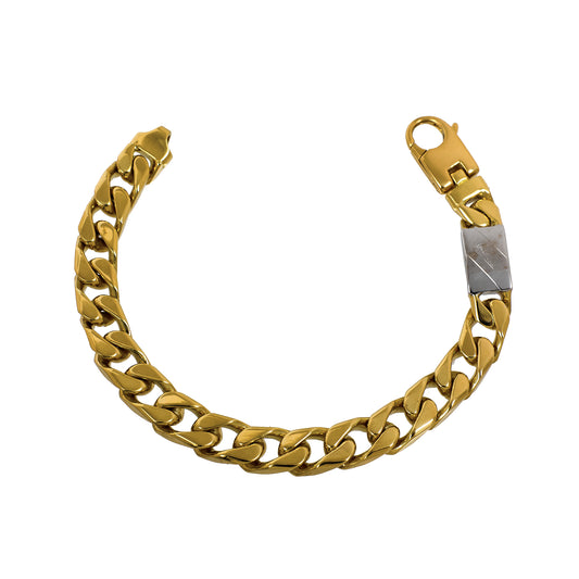 Pre-Owned 18ct Gold Curb Chain Bracelet