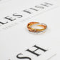 Pre-Owned 18ct Gold Diamond Russian Wedding Ring Size M
