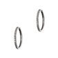 Pre-Owned 18ct White Gold Diamond Hinged Hoop Earrings