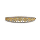 Pre-Owned 14ct Gold 2 Tone CZ Tapering Hinged Bangle