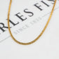 Pre-Owned 18ct Gold Square Foxtail Chain Necklace 22 Inch