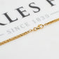 Pre-Owned 18ct Gold Square Foxtail Chain Necklace 22 Inch