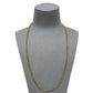 Pre-Owned 18ct Gold Square Foxtail Chain Necklace 22 Inch