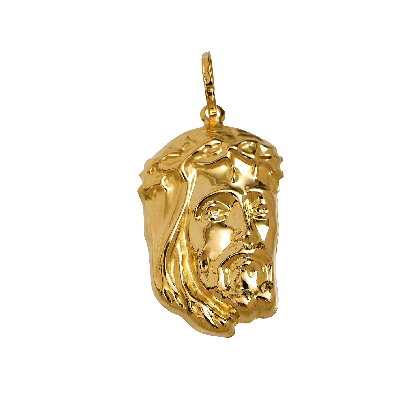 Pre-Owned 18ct Gold Christ Head Pendant