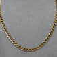 Pre-Owned 18ct Gold Curb Chain Necklace 17 Inch