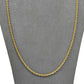 Pre-Owned 18ct Gold Rope Chain Necklace 23 Inch