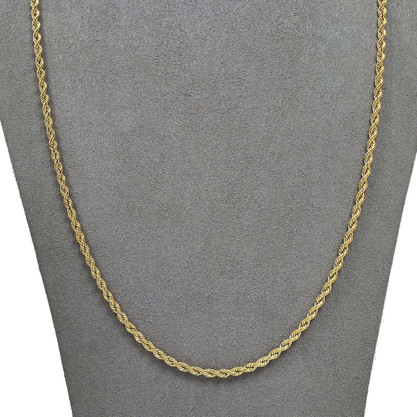 Pre-Owned 18ct Gold Rope Chain Necklace 23 Inch