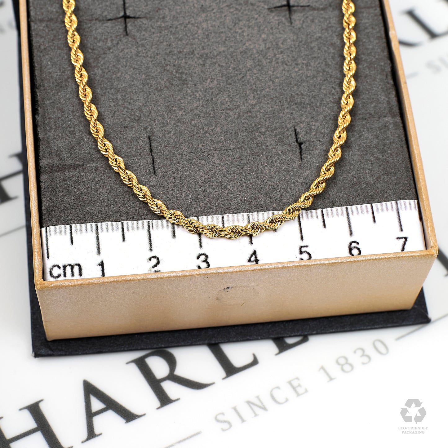 Pre-Owned 18ct Gold Rope Chain Necklace 23 Inch