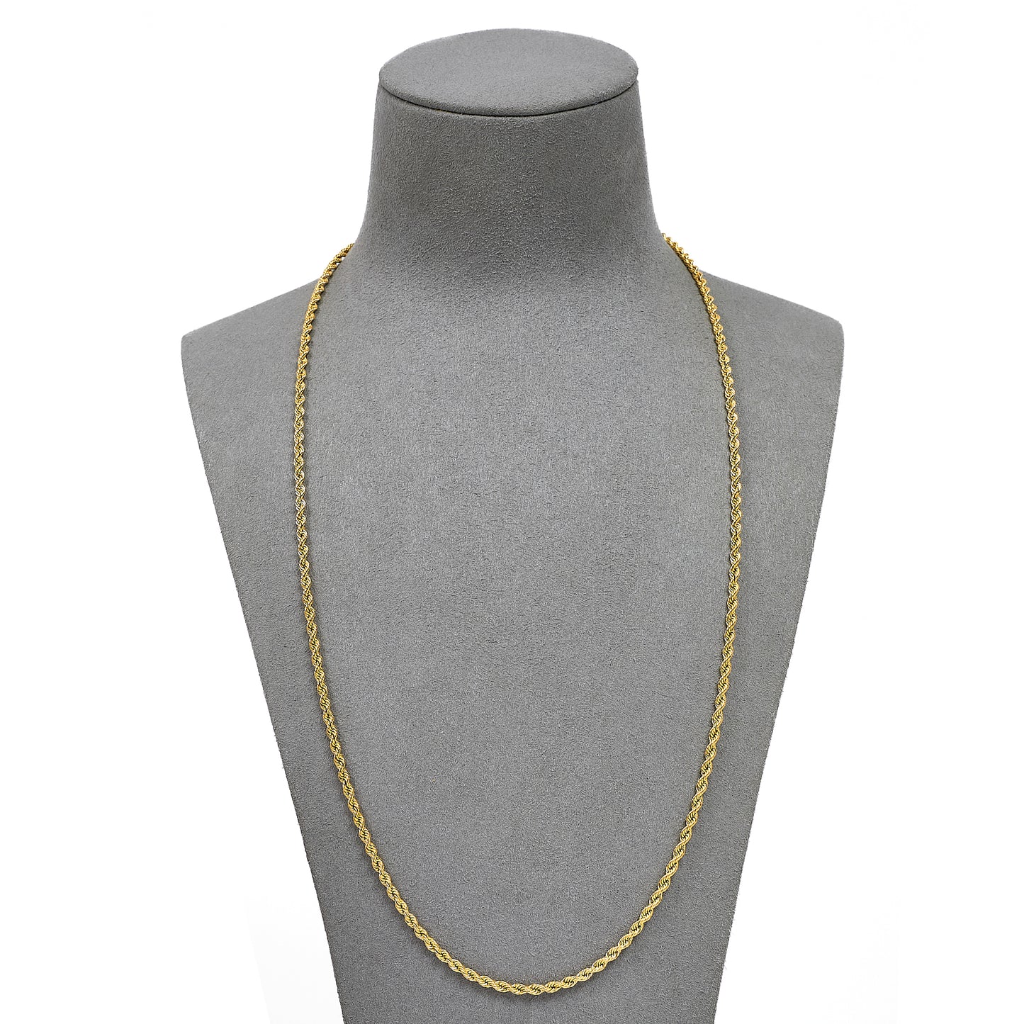 Pre-Owned 18ct Gold Rope Chain Necklace 23 Inch
