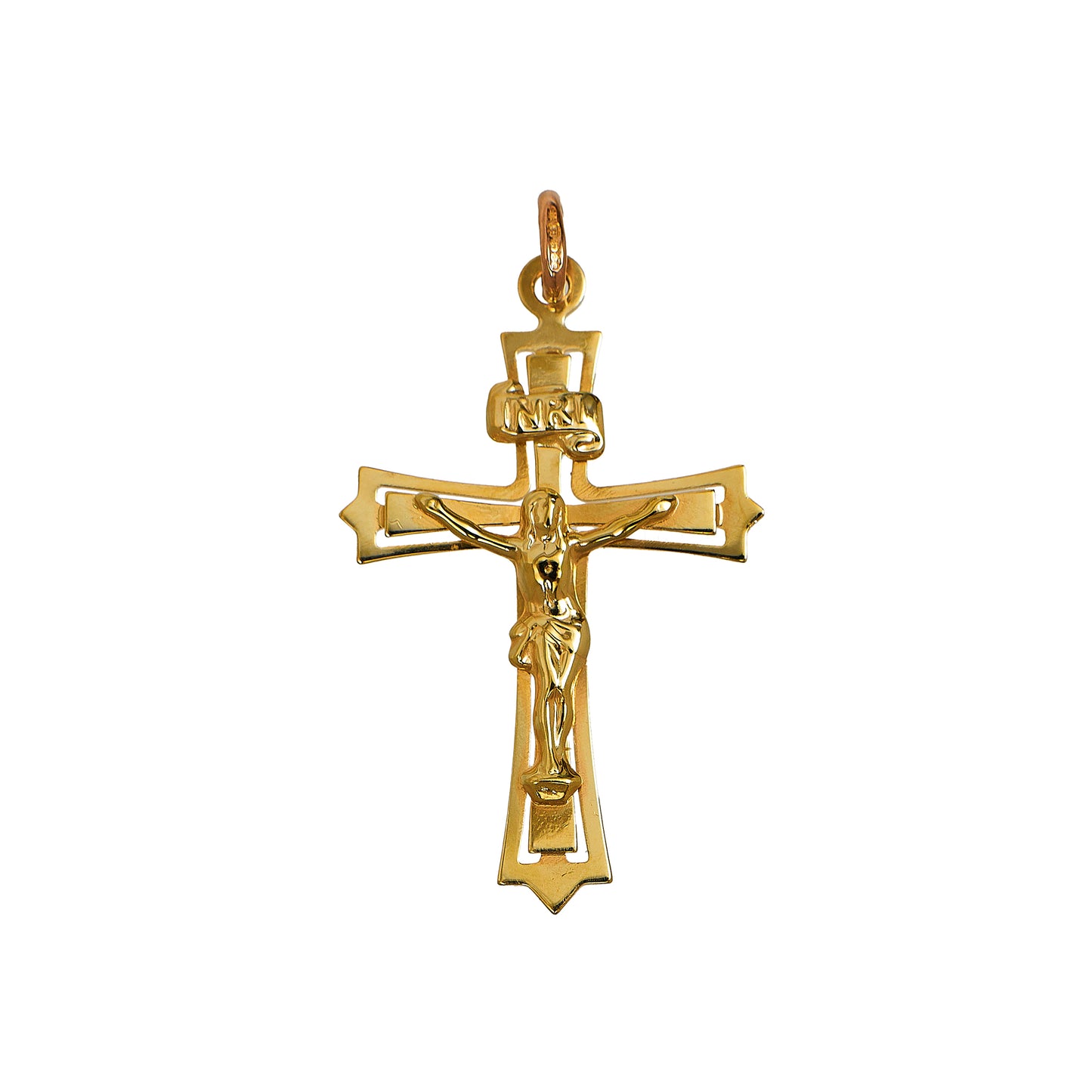 Pre-Owned 9ct Gold Classic Crucifix Pendant